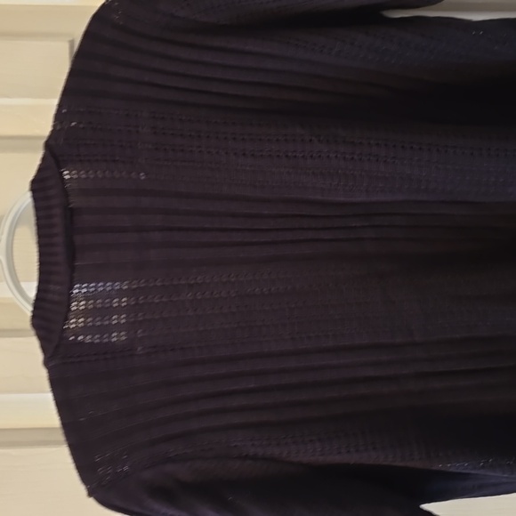 ALEXIS TAYLOR BRAND WOMEN'S BLACK OPEN CARDIGAN SHRUG SWEATER SIZE MEDIUM - Picture 9 of 15